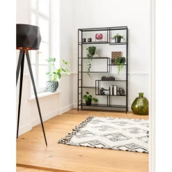 Regale-KARE Design Regal Loft Schwarz 195X115