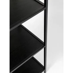 Regale-KARE Design Regal Loftie Schwarz 77X185Cm