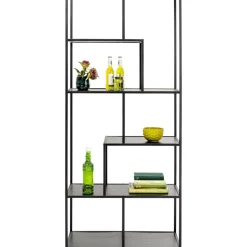 Regale-KARE Design Regal Loftie Schwarz 77X185Cm