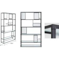 Regale-KARE Design Regal Skyler 115X185Cm