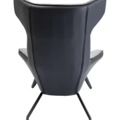 Sessel-KARE Design Relaxsessel Granada Schwarz Weiss