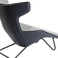 Sessel-KARE Design Relaxsessel Granada Schwarz Weiss