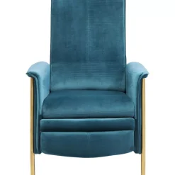 Sessel-KARE Design Relaxsessel Lazy Velvet Blau