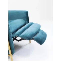 Sessel-KARE Design Relaxsessel Lazy Velvet Blau