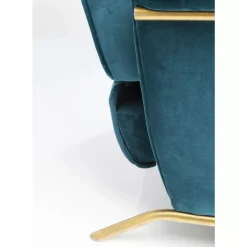 Sessel-KARE Design Relaxsessel Lazy Velvet Blau