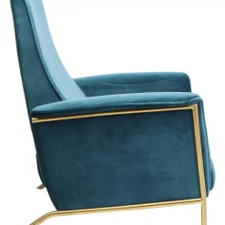 Sessel-KARE Design Relaxsessel Lazy Velvet Blau