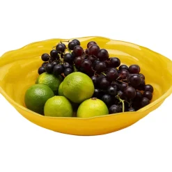 Geschirr & Tischaccessoires-KARE Design Schale Tornado Gelb O32Cm
