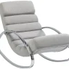 Sessel-KARE Design Schaukelsessel Manhattan Grau-Beige