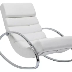 Sessel-KARE Design Schaukelsessel Manhattan White