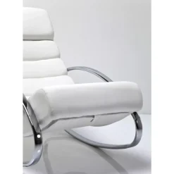 Sessel-KARE Design Schaukelsessel Manhattan White