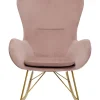 Sessel-KARE Design Schaukelsessel Oslo Rosa