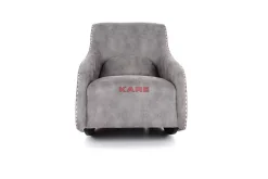 Sessel-KARE Design Schaukelsessel Swing Ritmo Vintage Grey