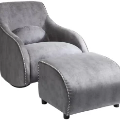 Sessel-KARE Design Schaukelsessel Swing Ritmo Vintage Grey