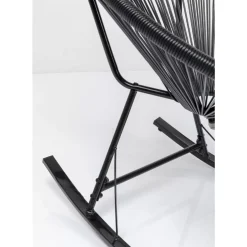 Outdoormöbel-KARE Design Schaukelstuhl Acapulco Schwarz