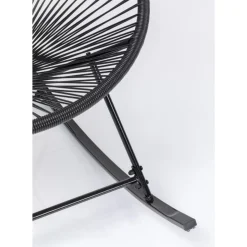 Outdoormöbel-KARE Design Schaukelstuhl Acapulco Schwarz