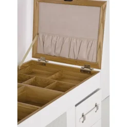 Tische-KARE Design Schminkkombination Diva Croco White