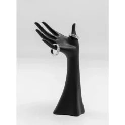 Aufbewahrung & Ordnung-KARE Design Schmuckaufbewahrung Hand Schwarz 10X20Cm