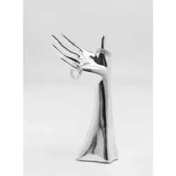 Aufbewahrung & Ordnung-KARE Design Schmuckaufbewahrung Hand Silber 10X20Cm