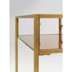 Tische-KARE Design Schreibtisch Loft Gold 134X60Cm