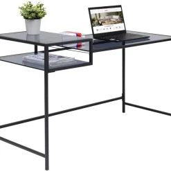Tische-KARE Design Schreibtisch Loft Schwarz 134X60Cm