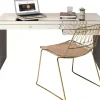Tische-KARE Design Schreibtisch Luxury Champagne 140X60Cm