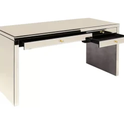 Tische-KARE Design Schreibtisch Luxury Champagne 140X60Cm