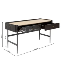 Tische-KARE Design Schreibtisch Milano 140