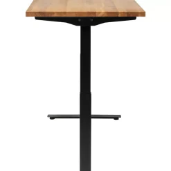 Tische-KARE Design Schreibtisch Office Jackie Eiche Schwarz 160X80