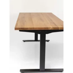 Tische-KARE Design Schreibtisch Office Jackie Eiche Schwarz 160X80