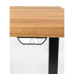 Tische-KARE Design Schreibtisch Office Jackie Eiche Schwarz 160X80