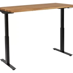 Tische-KARE Design Schreibtisch Office Jackie Eiche Schwarz 160X80