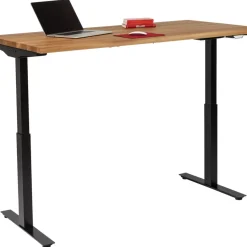 Tische-KARE Design Schreibtisch Office Jackie Eiche Schwarz 160X80