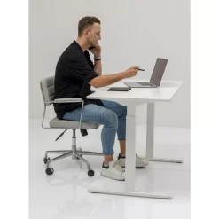 Tische-KARE Design Schreibtisch Office Smart Weis Weis 120X70