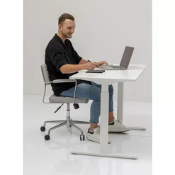 Tische-KARE Design Schreibtisch Office Smart Weis Weis 120X70