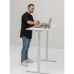Tische-KARE Design Schreibtisch Office Smart Weis Weis 120X70