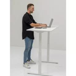 Tische-KARE Design Schreibtisch Office Smart Weis Weis 120X70