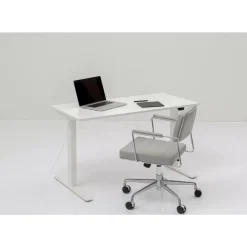 Tische-KARE Design Schreibtisch Office Smart Weis Weis 120X70