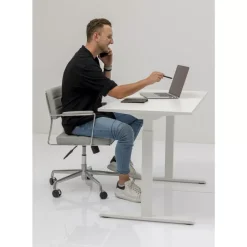 Tische-KARE Design Schreibtisch Office Smart Weiss Weiss 160X80