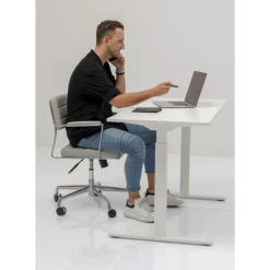 Tische-KARE Design Schreibtisch Office Smart Weiss Weiss 160X80
