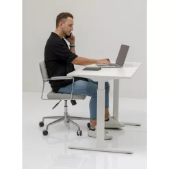 Tische-KARE Design Schreibtisch Office Smart Weiss Weiss 160X80
