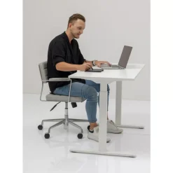 Tische-KARE Design Schreibtisch Office Smart Weiss Weiss 160X80