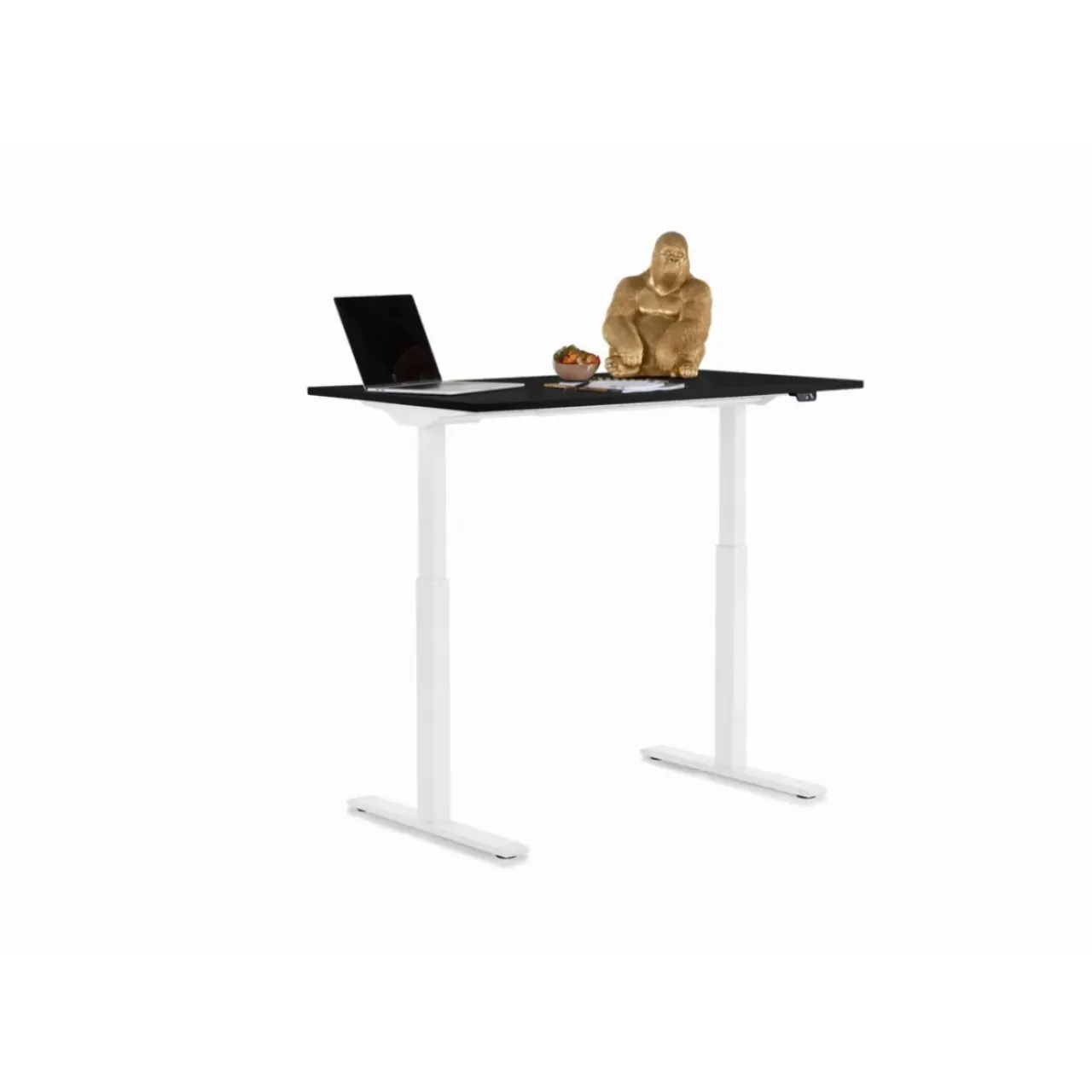 Tische-KARE Design Schreibtisch Office Smart Weis Schwarz 120X70