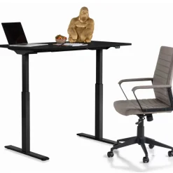 Tische-KARE Design Schreibtisch Office Smart Schwarz Schwarz 120X70