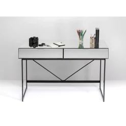 Tische-KARE Design Schreibtisch Soran Schwarz 120X50Cm