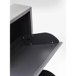 Kleinmöbel & Sonstiges-KARE Design Schuhkipper Caruso 3-Er Anthrazit