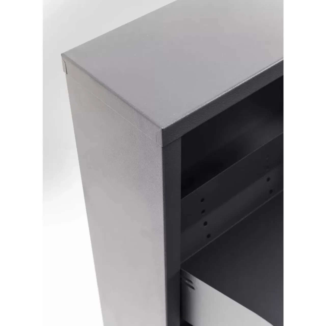 Kleinmöbel & Sonstiges-KARE Design Schuhkipper Caruso 3-Er Anthrazit
