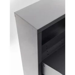 Kleinmöbel & Sonstiges-KARE Design Schuhkipper Caruso 3-Er Anthrazit (Mo)