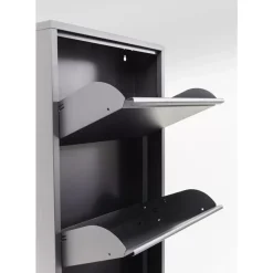Kleinmöbel & Sonstiges-KARE Design Schuhkipper Caruso 5-Er Anthrazit (Mo)