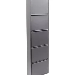 Kleinmöbel & Sonstiges-KARE Design Schuhkipper Caruso 5-Er Anthrazit (Mo)