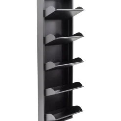 Kleinmöbel & Sonstiges-KARE Design Schuhkipper Caruso 5-Er Anthrazit